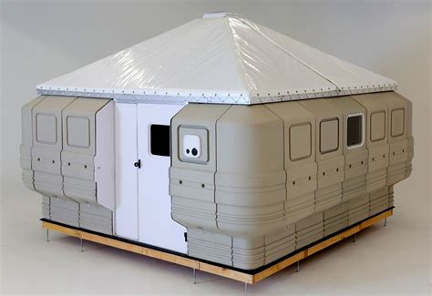 Quite lite quick cabin - This 'Quite Lite Quick Cabin' is a testament of the technological advancements that have been made with DIY tents and modular housing. Created by Lawrence Drake. 